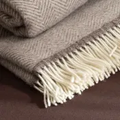 Wool throw blanket