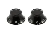 Allparts Vintage-style Bell Knobs Black