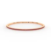 Centuria™ Bangle with Half Pavé ruby