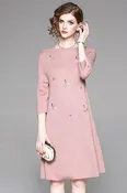 Ballet Girl Beaded Tencel Dress
