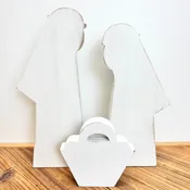 3 Piece Wooden Nativity Scene