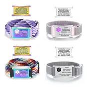 Adjustable Easy-to-Wear Medical ID Bracelet for Men and Women
