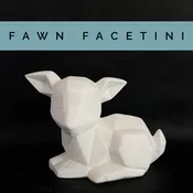 Fawn Facetini — Painted Plate