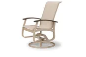 Belle Isle Sling Swivel Rocker w/ Polymer Accents Telescope Casual Furniture