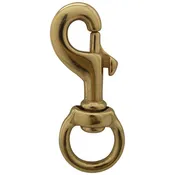 1.25" SWIVEL SNAP, SOLID BRASS