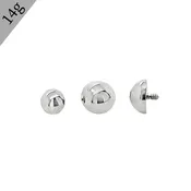 14g Internally Threaded Dome End