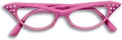 1950's Cat Eye Rhinestone Glasses Clear Lenses