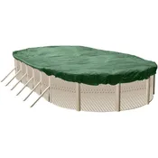12’x18′ Oval Green/Black Winter Cover