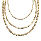 Gold-Filled Beaded Necklace Strand