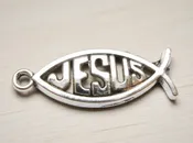 10.40×27.48mm “JESUS” Metal Charm