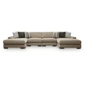 Benchcraft Linenhause 31803S9 4 pc Double Chaise Sectional