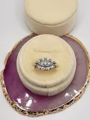10 Karat Yellow Gold Diamond Princess Ring
