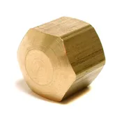 ¼” cc Brass Cap