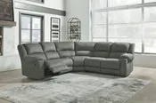 Goalie - Pewter - Zero Wall Recliners 5 Pc Sectional