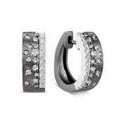 Diamond Confetti Stack Huggie Earring