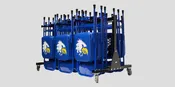 CHC150 Portable Folding Chair Cart- 18 Chair Capacity
