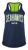 5th & Ocean By New Era NFL Women's Seattle Seahawks Foil Wordmark Racerback Tank Top