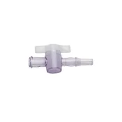 1-Way Stopcock - Luer Lock, Polycarbonate & Polyethylene, Pkg of 10