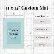 Custom Single Matboard | 11x14"
