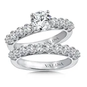 14K White Gold 1.39ct Diamond Bridal Set