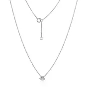 14k Marquise Diamond Necklace-Lab-grown