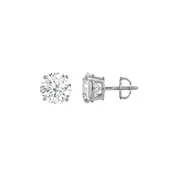 1.00ctw Four Prong Diamond Studs-Screw Backs