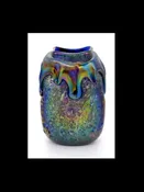 Blue Luster Cypriot Vase — Welcome to Santa Barbara Glassblowing Studio