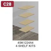 C28 Kountry Wood – 24×24 – Shelf Kit