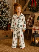 Country Christmas Bows Kids Jammies