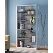 171922-3A  |	BOOKCASE - WHITE3 & DARK TAUPE