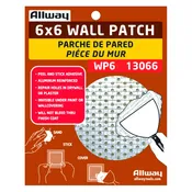 Allway 6 in. L x 6 in. W Fiberglass White Self Adhesive Drywall Mesh Patch