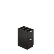 22" Depth File/File Pedestal with Lock - American Espresso