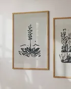 Agave Linocut Print