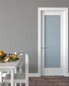 1 Full Lite Frosted Laminated Glass Shaker Interior Door Miami FL | MDF Primed Slab or Prehung