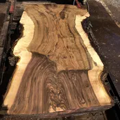 Let me make you a custom design with this Grafted Walnut Slab — Austin Heitzman Furniture