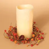 10" Autumn Mini Pumpkin Candle Ring