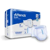 Attends Dermadry Plus Briefs Moderate Absorbency Large 44″-58″W 72/Case