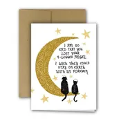 4-Legged Angel Pet Sympathy Card