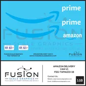 1:18 Scale Amazon Delivery Van Decal Set V1