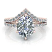 14k Rose Gold Contour Diamond Band #GTJ3959-dwb-14r