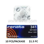 10 WATCH BATTERIES IN A BOX