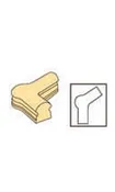 Bristol 45 Degree Level Newel Cap : C-7122