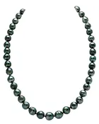 8-10mm Dark Tahitian South Sea Circle - Baroque Pearl Necklace