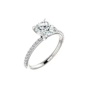14K 1.75 CTW Moissanite Engagement Ring
