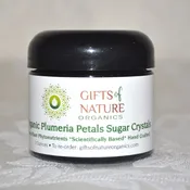 Plumeria Petals Sugar Crystals | Organic Body Care Products NJ — Gifts of Nature Organics | Howell, NJ