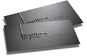 Business Cards with Raised Spot Front only
