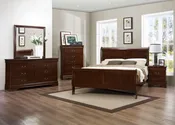 Louis Phillippe Queen 6 Pc Bedroom Suite