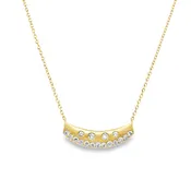 10K Yellow Gold Diamond Bar Pendant