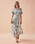 Amira Maxi Shirt Dress by Omika