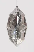 10" Jewel Ornament Silver